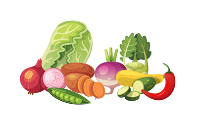 手繪矢量蔬菜創(chuàng)意背景設計矢量素材
